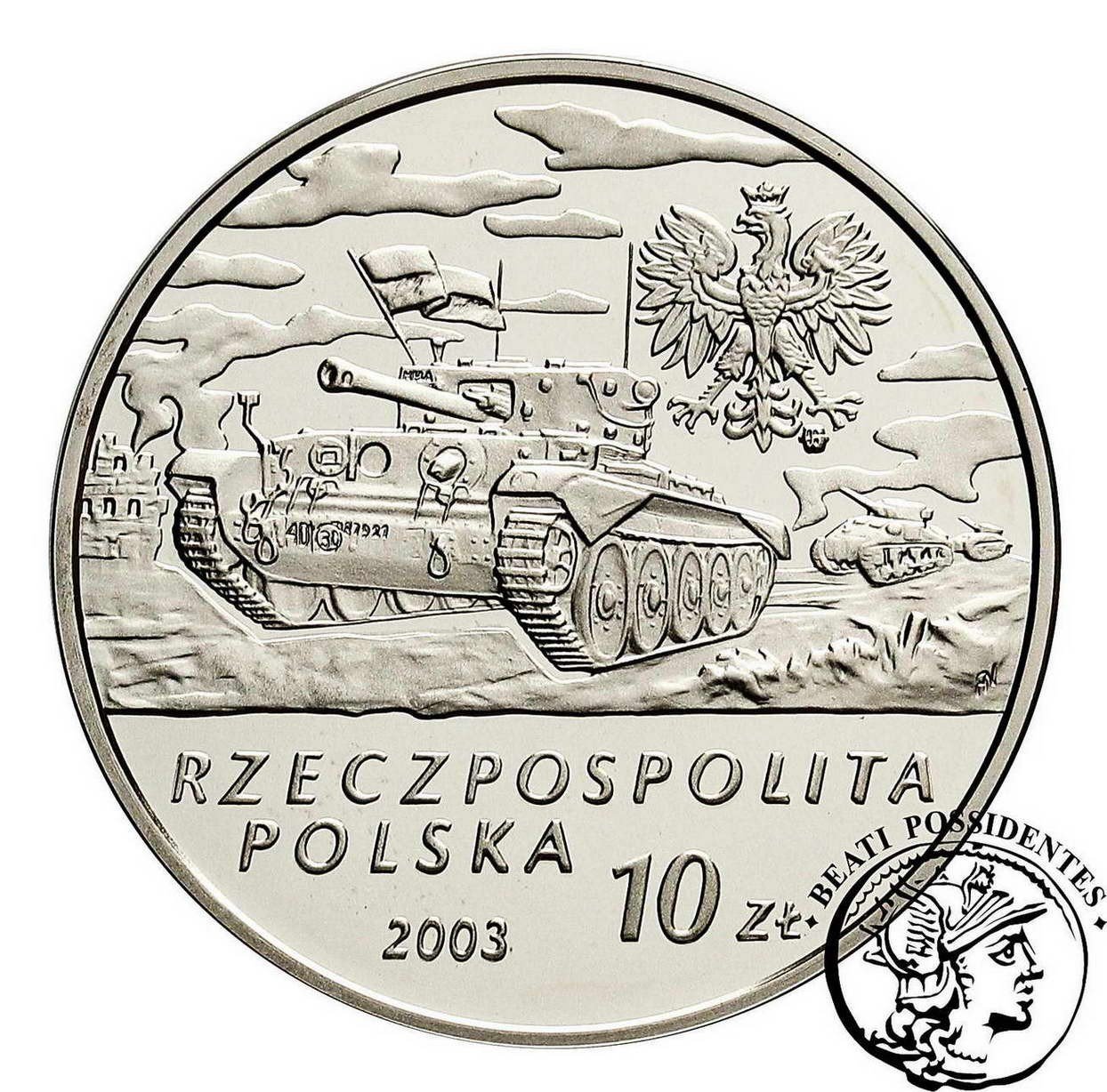 Polska 10 złotych 2003 Generał Stanisław Maczek