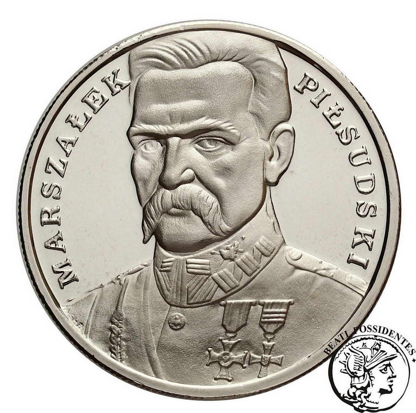 Polska III RP 100 000 złotych Piłsudski Mały Tryptyk 1990 st. L
