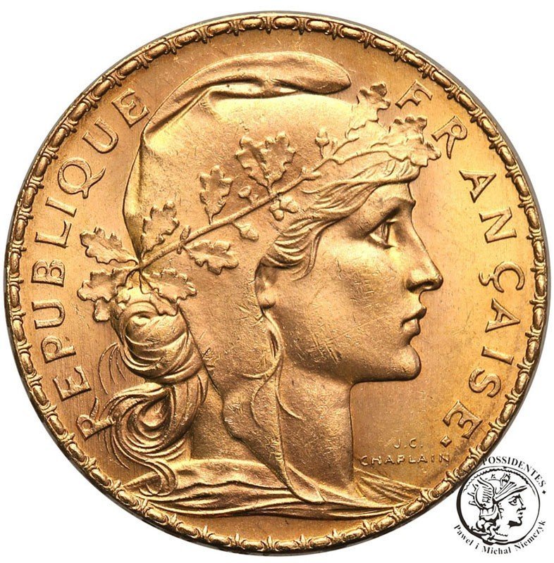Francja 20 franków 1907 st.1