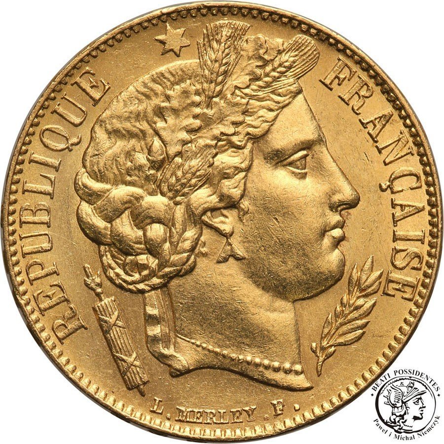 Francja 20 franków 1850 A st. 2+