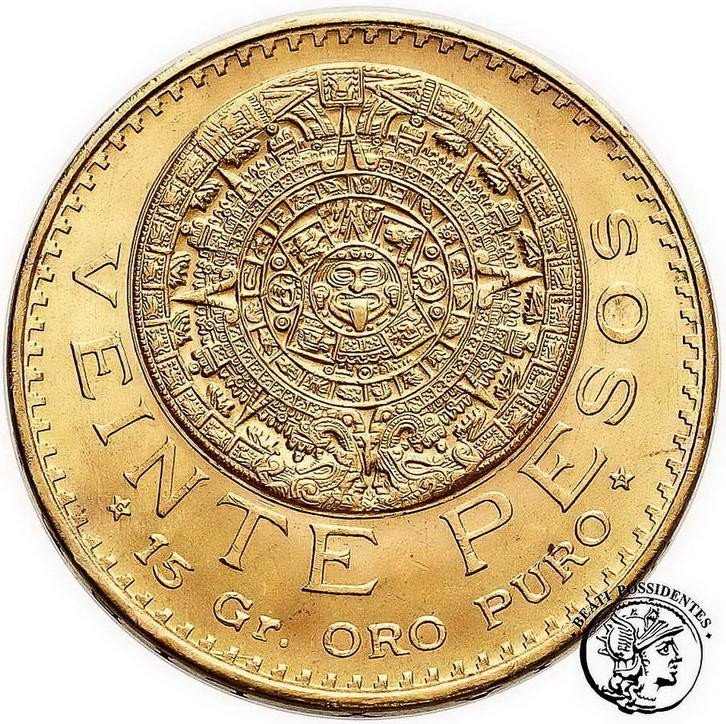 Meksyk 20 Pesos 1959 (nowe bicie) st. 1-