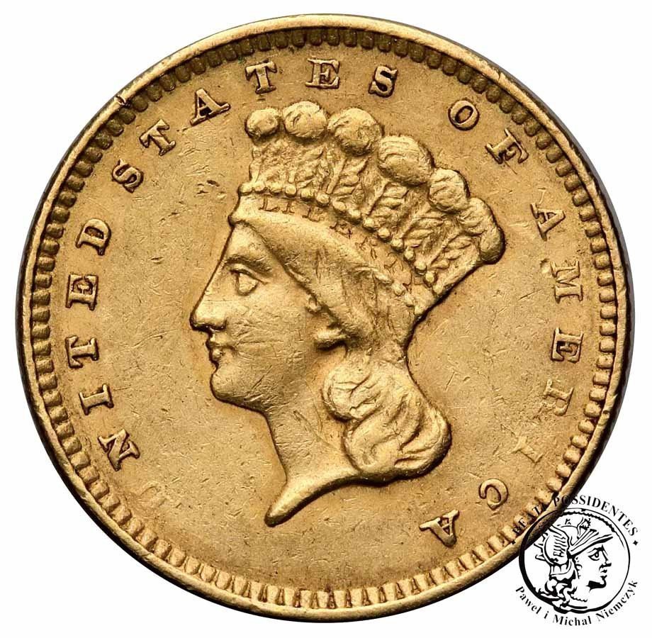 USA 1 dolar 1856 typ III st. 3