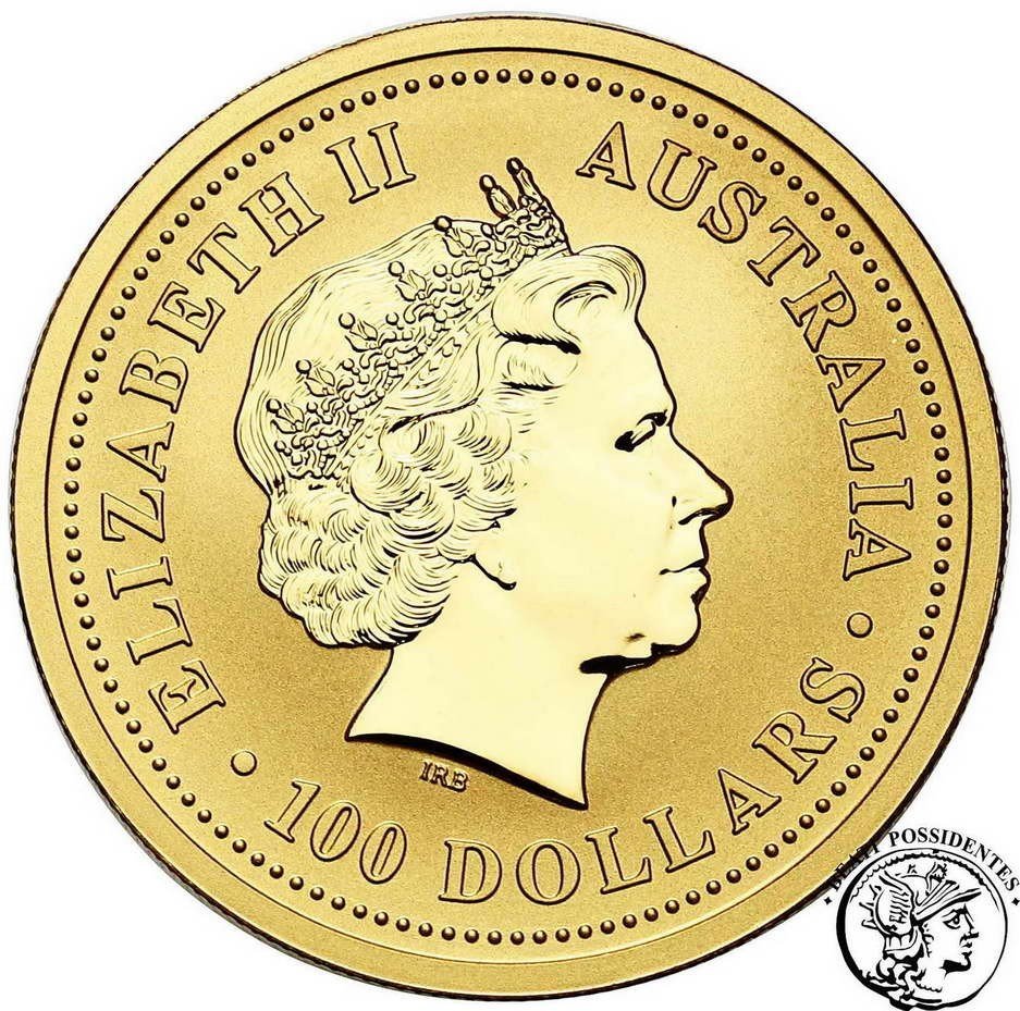 Australia 100 dolarów 2007 Kangur (1 Oz Au) st. L