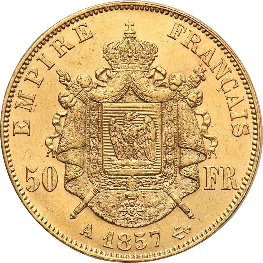 Francja 50 franków 1857 A Napoleon III st.1-