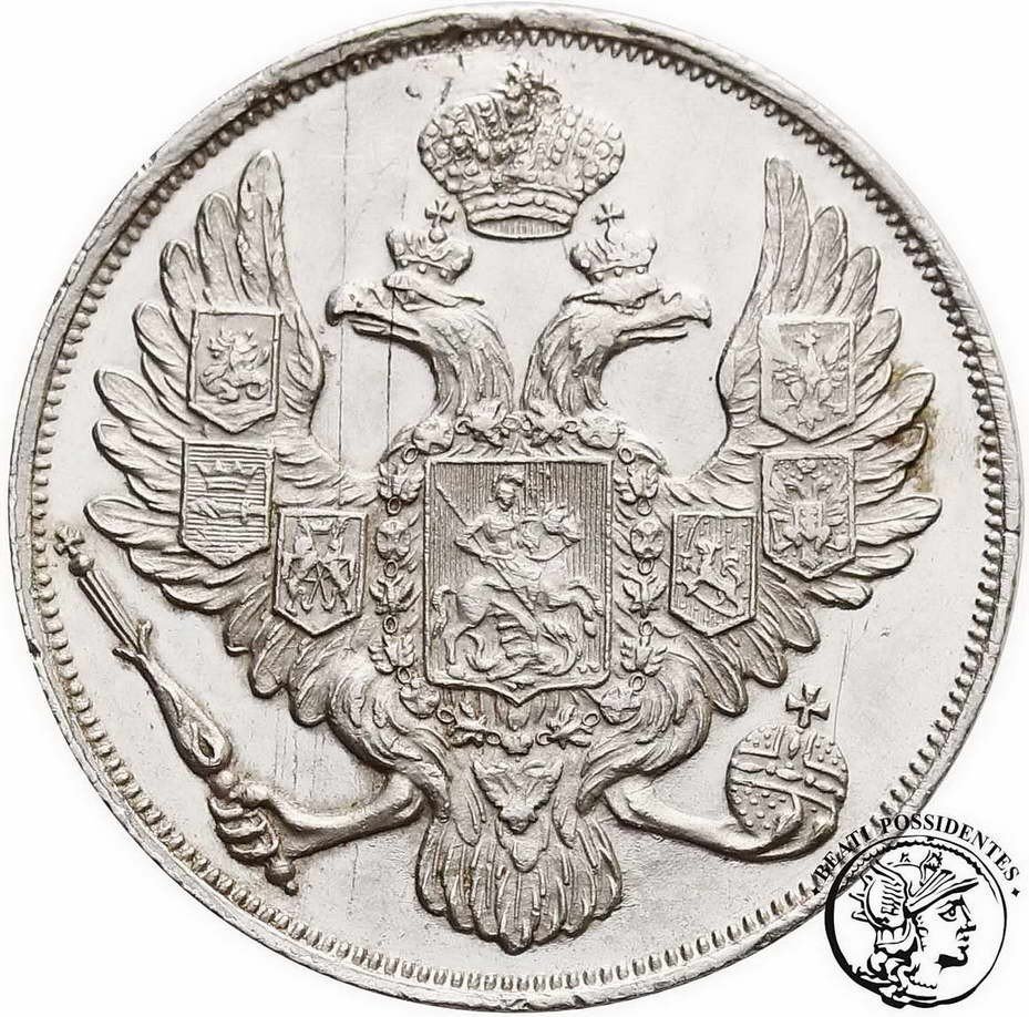 Rosja Mikołaj I 3 ruble 1828 PLATYNA st. 2+