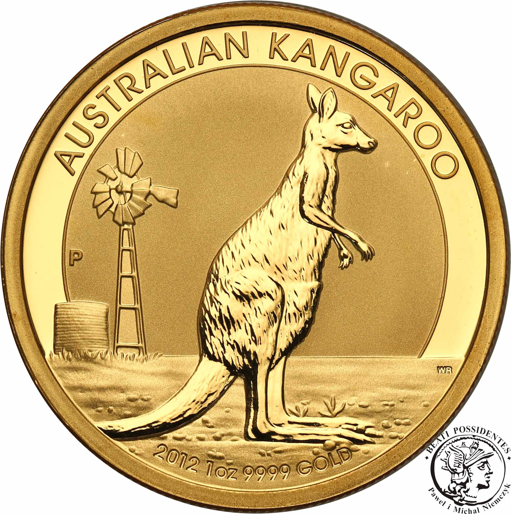 Australia Elżbieta II 100 Dolarów 2012 kangur - Uncja złota