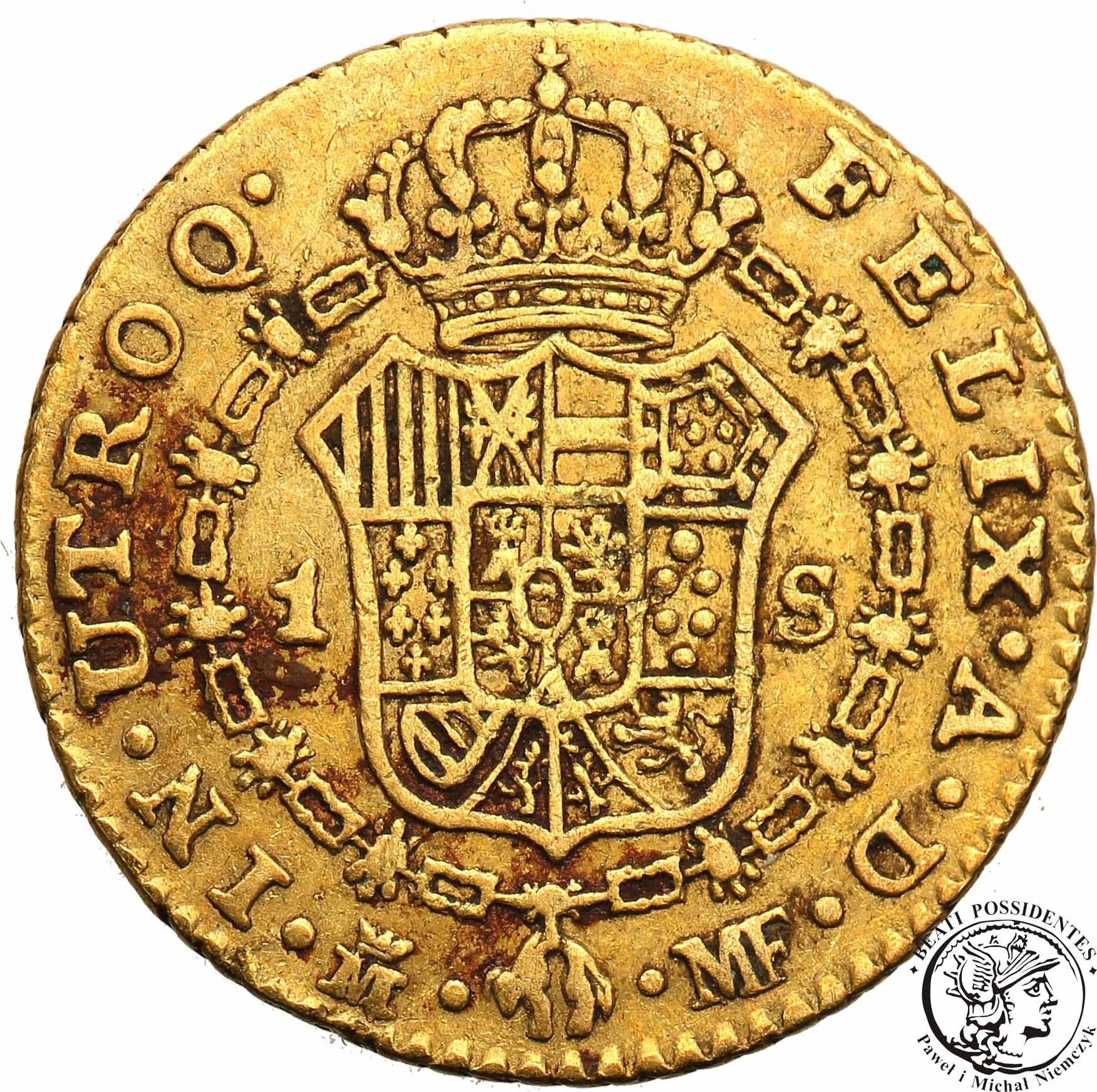 Hiszpania 1/2 Escudo 1793 Madrid st.3+