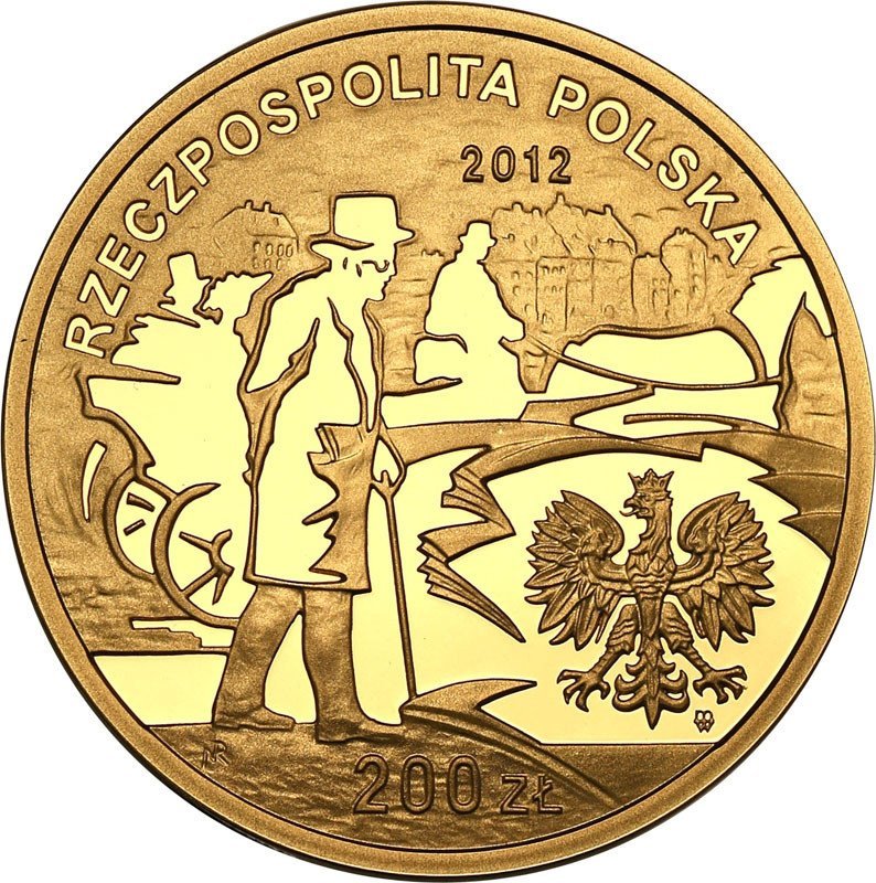 Polska III RP 200 złotych 2012 Bolesław Prus st.L