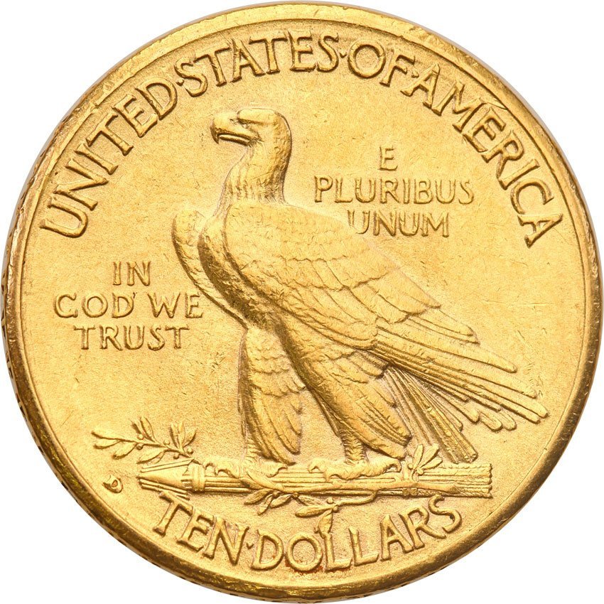 USA 10 dolarów 1910 D Denver Indianin st.2-