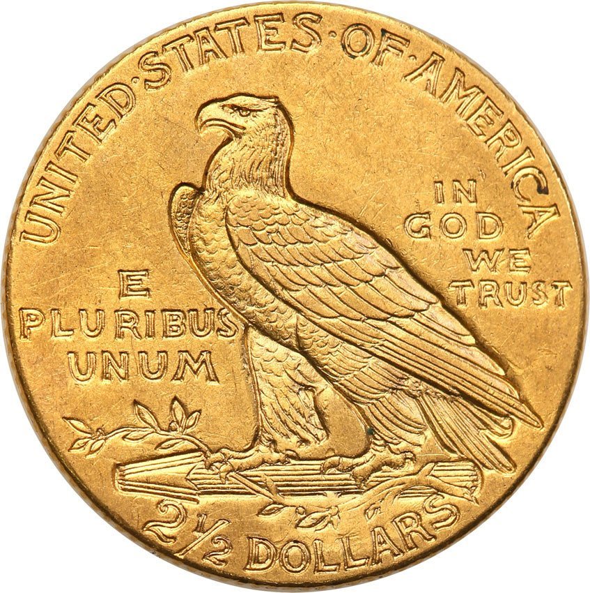 USA 2 1/2 dolara 1911 Indianin st.1-