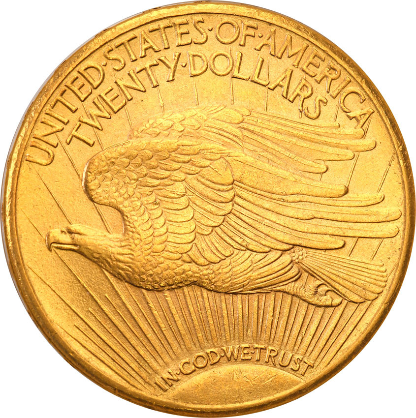 USA 20 $ dolarów St. Gaudens 1911 D Denver st.1