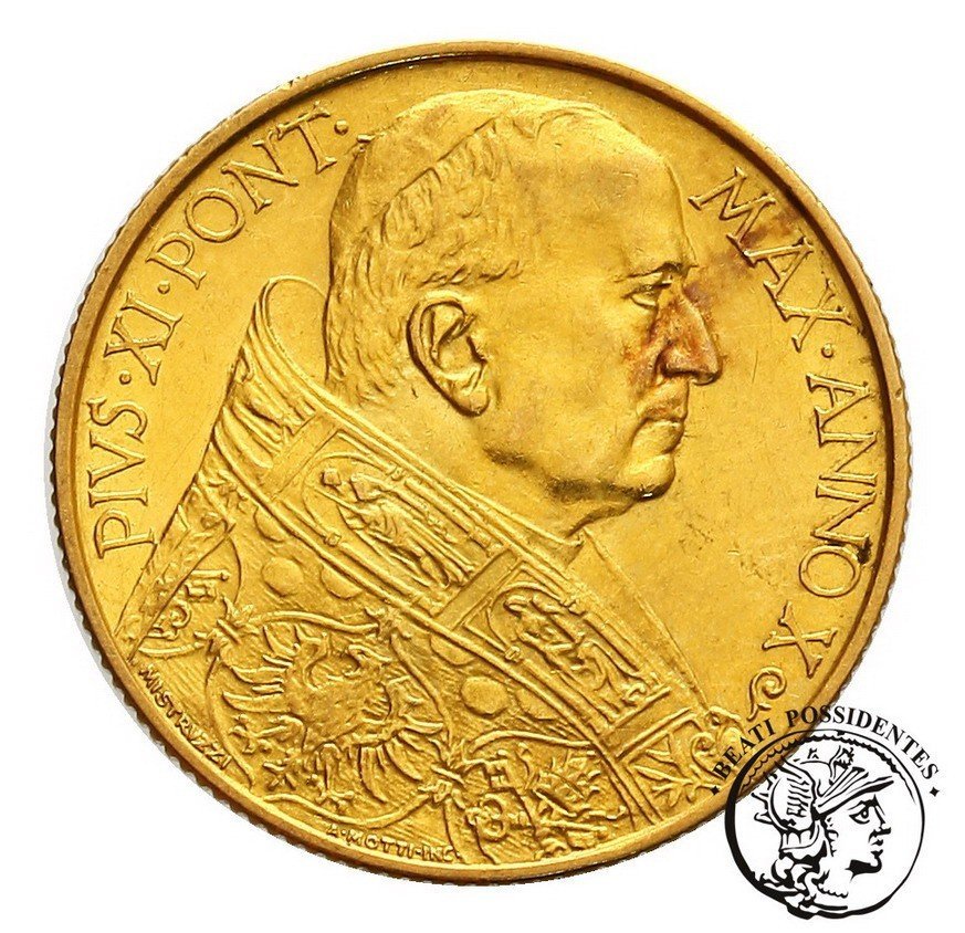 Watykan 100 Lirów 1931 Pius XI st. 1-
