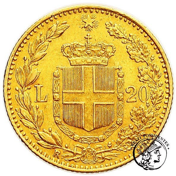 Włochy Umberto I 20 Lirów 1882 st.2+