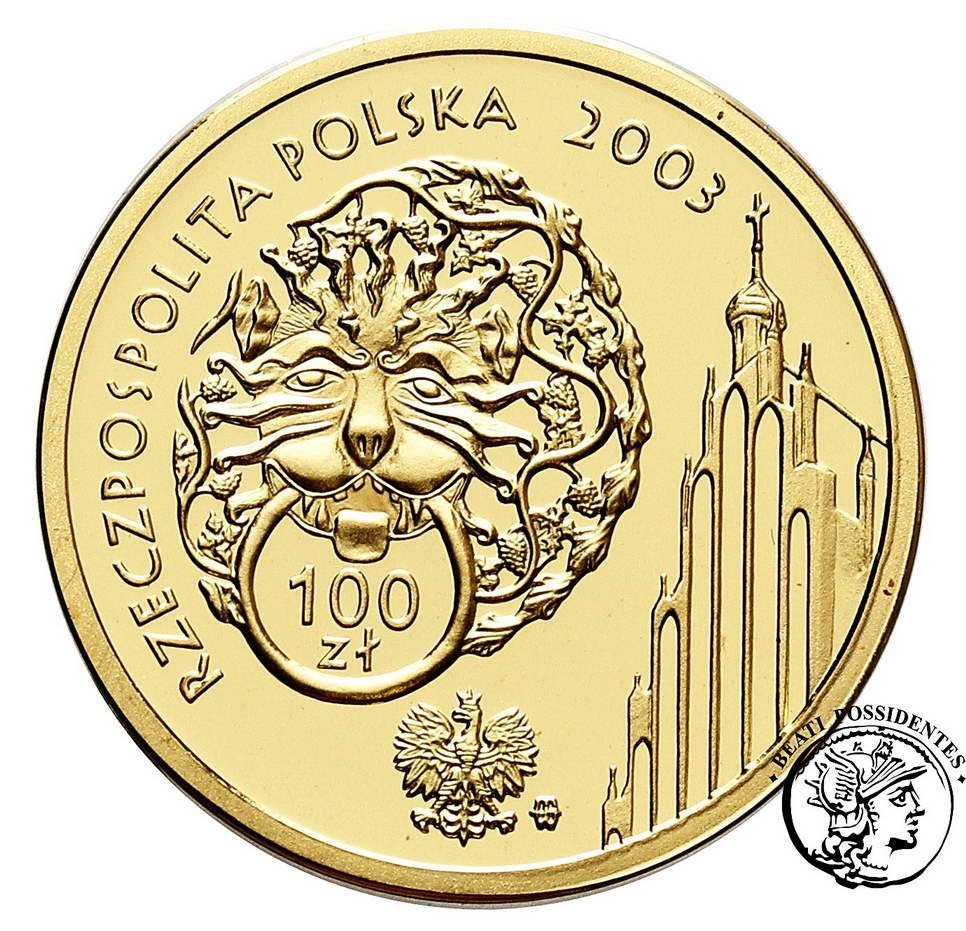 Polska 100 złotych 2003 Lokacja Poznania st. L