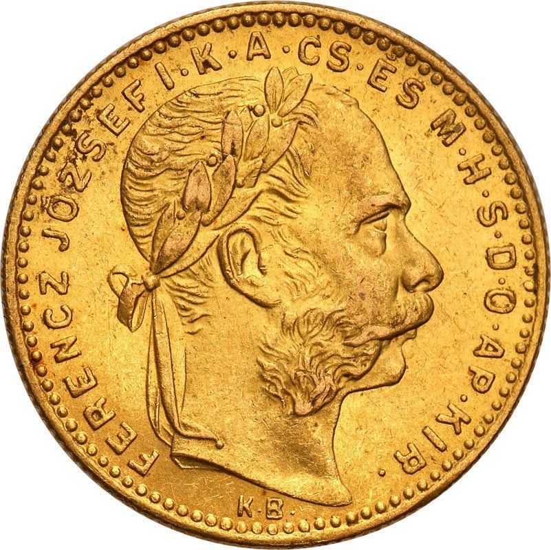 Węgry 20 Franków = 8 Forint 1890 KB st.1