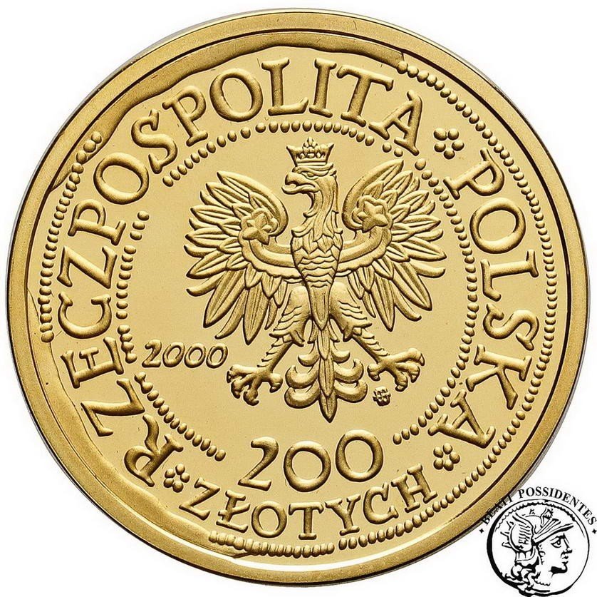 Polska III RP 200 złotych 2000 Tysiąclecie Wrocławia st. L