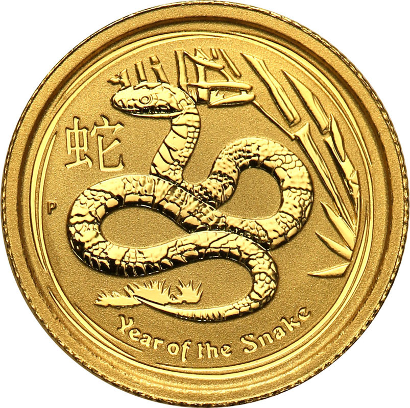 Australia 5 dolarów 2013 rok węża st.L