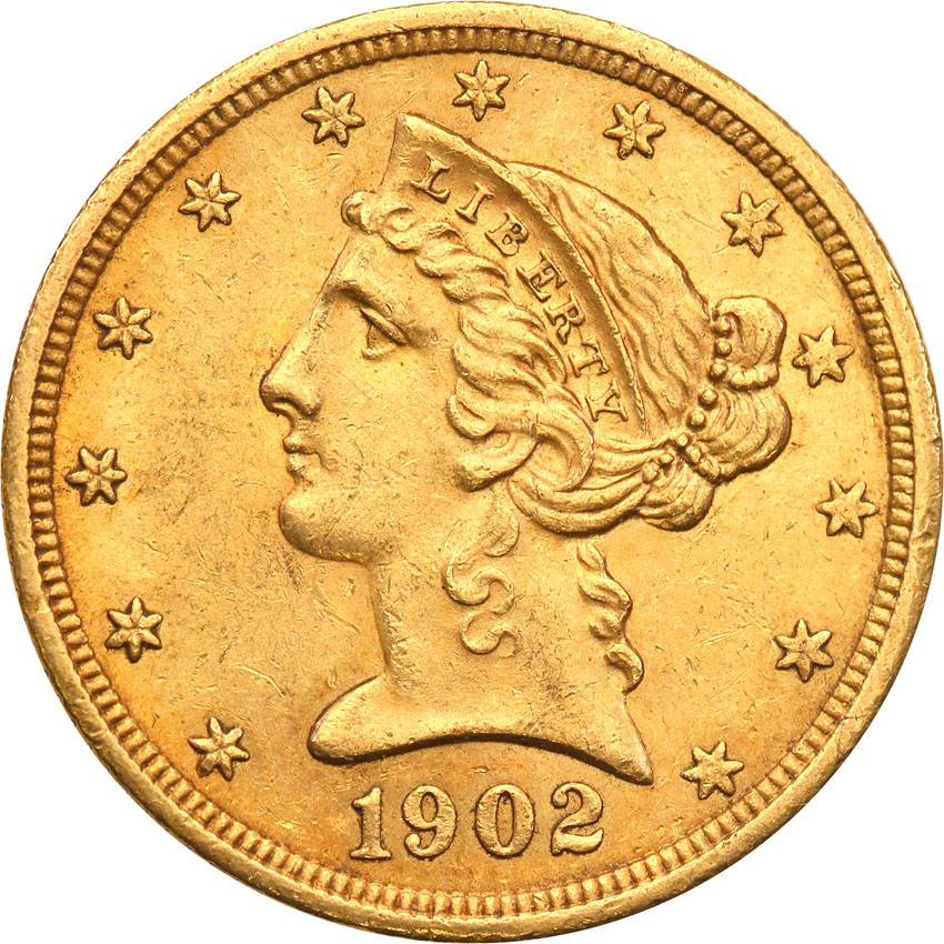USA 5 dolarów 1902 S San Francisco st.1-