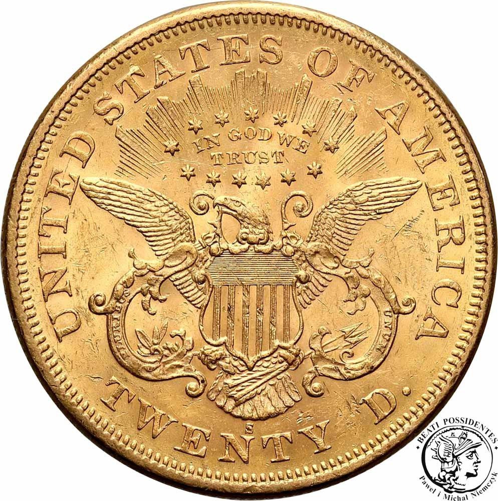 USA 20 dolarów 1874 S San Francisco st. 1-