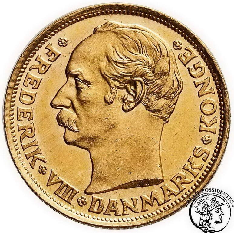 Dania Fryderyk VIII 10 koron 1908 st. 1- 