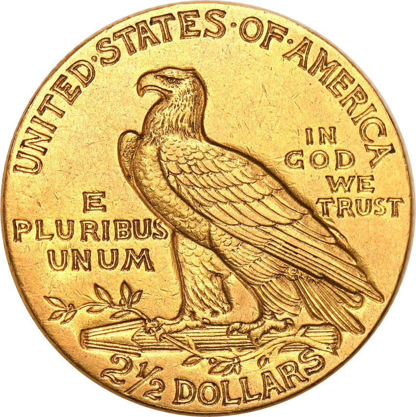 USA 2 1/2 dolara 1911 Indianin st.2