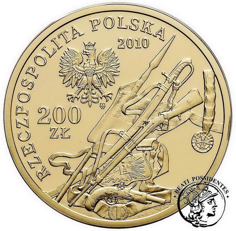 Polska 200 złotych 2010 Szwoleżer Napoleona I st.L