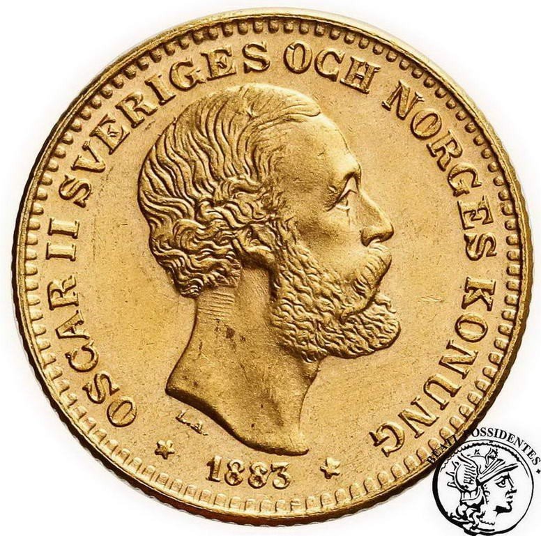 Szwecja Oskar II 10 koron 1883 st. 1-