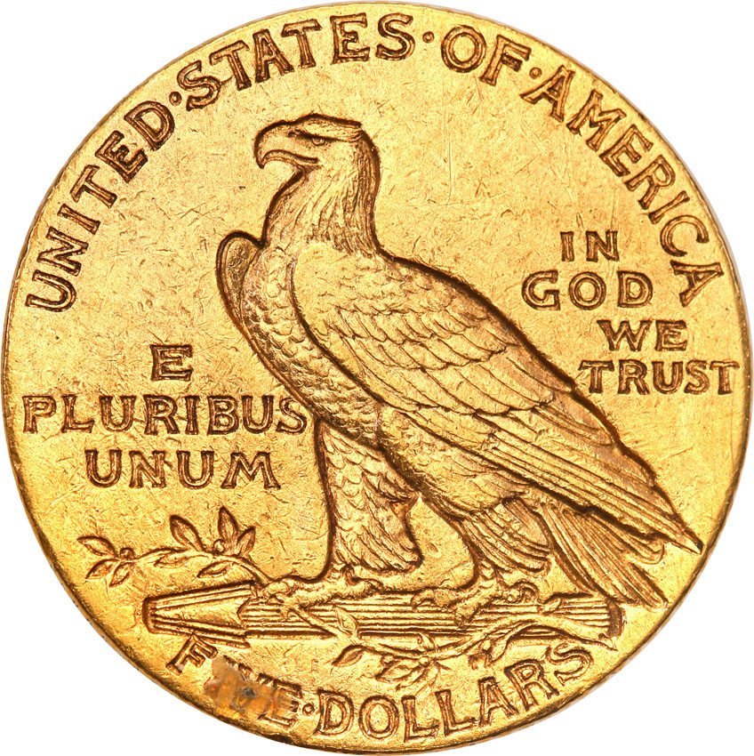 USA 5 dolarów 1911 S San Francisco Indianin st.2-