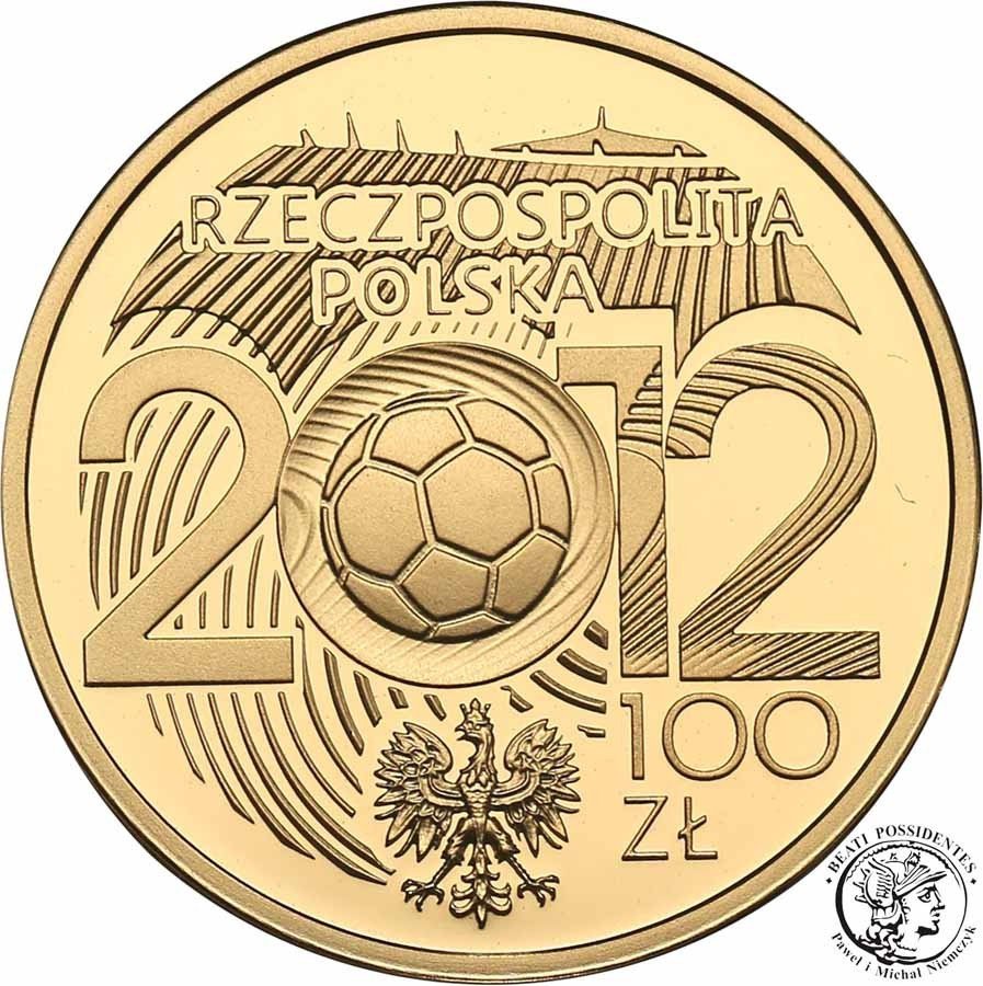 Polska III RP 100 złotych 2012 EURO piłka st.L