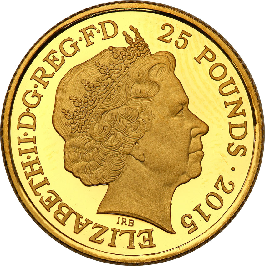 Wielka Brytania 25 funtów 2015 Churchill st. 1/L