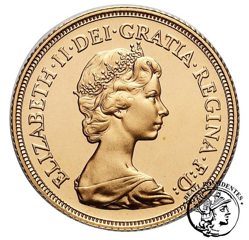 Wielka Brytania Elżbieta II 1 suweren 1983 st. L stempel lustrzany