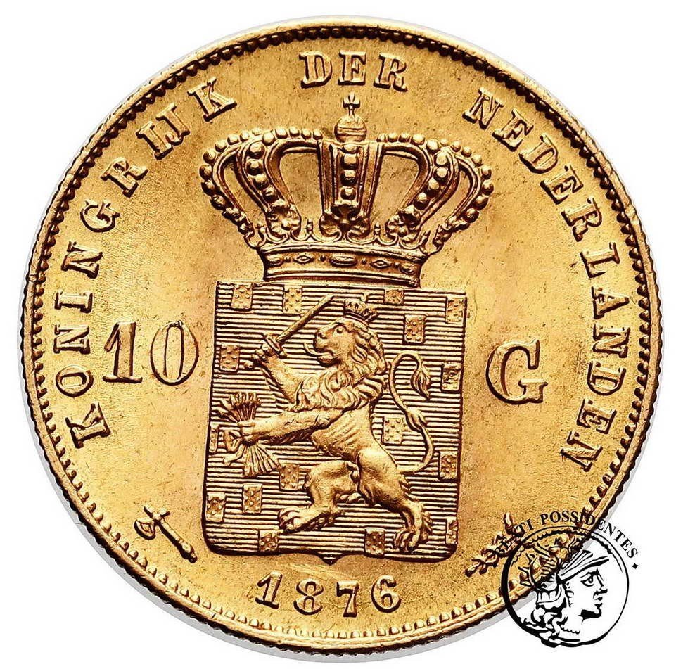 Holandia 10 Guldenów 1876 st.1