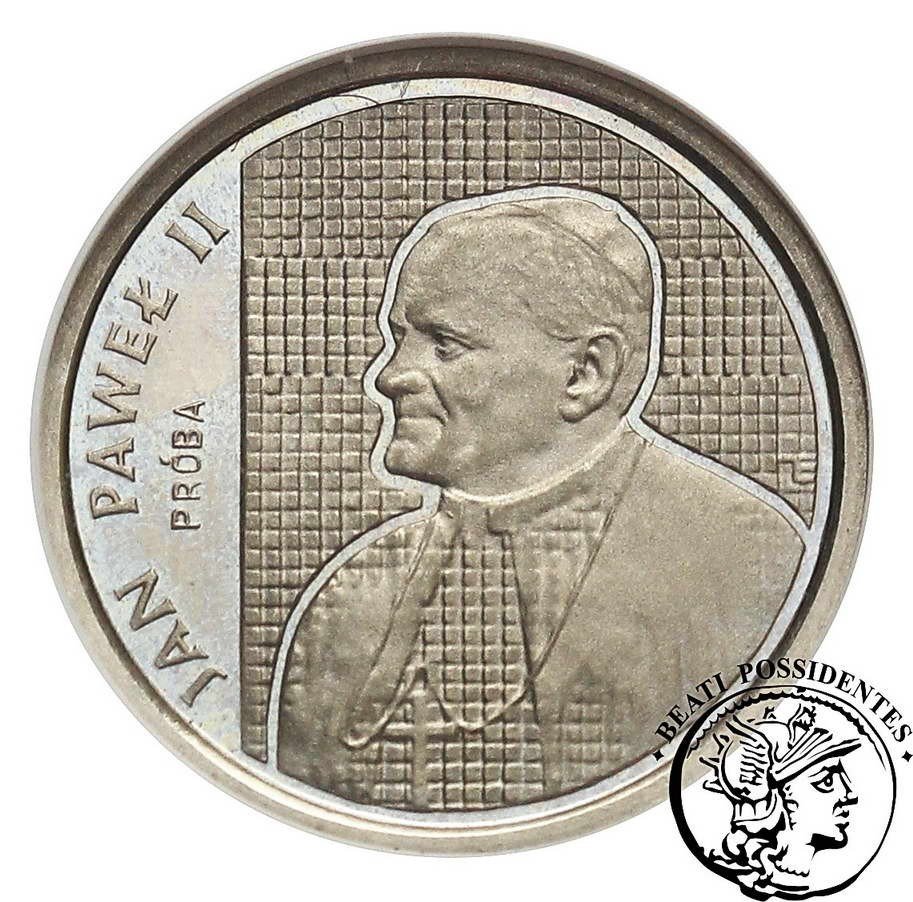 Polska 1000 zł 1989 Jan Paweł II nikiel PRÓBA NGC PF 66 ultra cameo