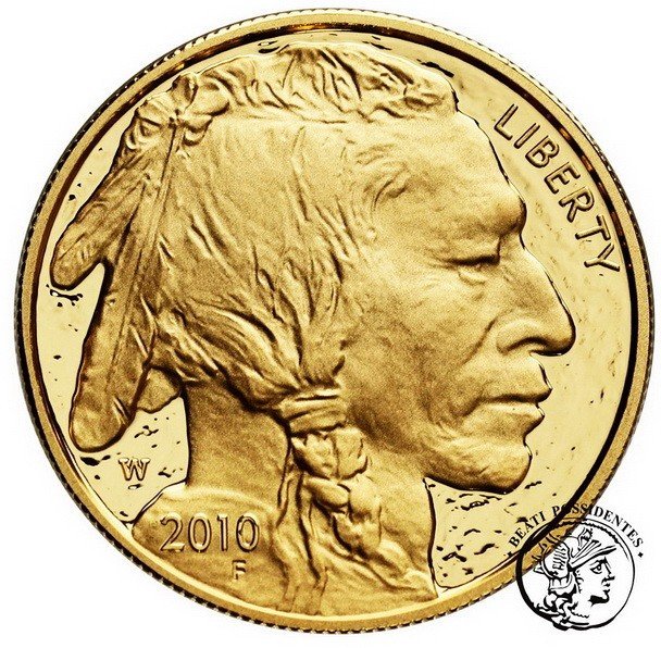 USA 50 $ dolarów Bizon 1 Oz Au 999 2010 st. 1