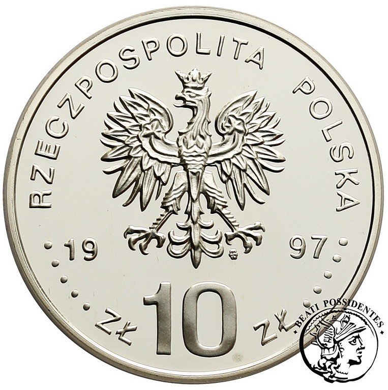 III RP 10 złotych 1997 200-lecie urodzin Pawła Edmunda Strzeleckiego st. L