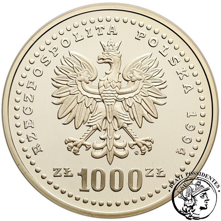 Polska III RP 1000 zł 1994 FIFA st. L