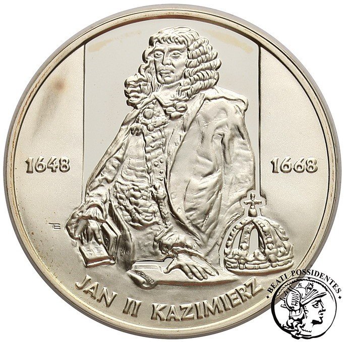 Polska III RP 10 zł 2000 Jan Kazimierz półpostać st.L