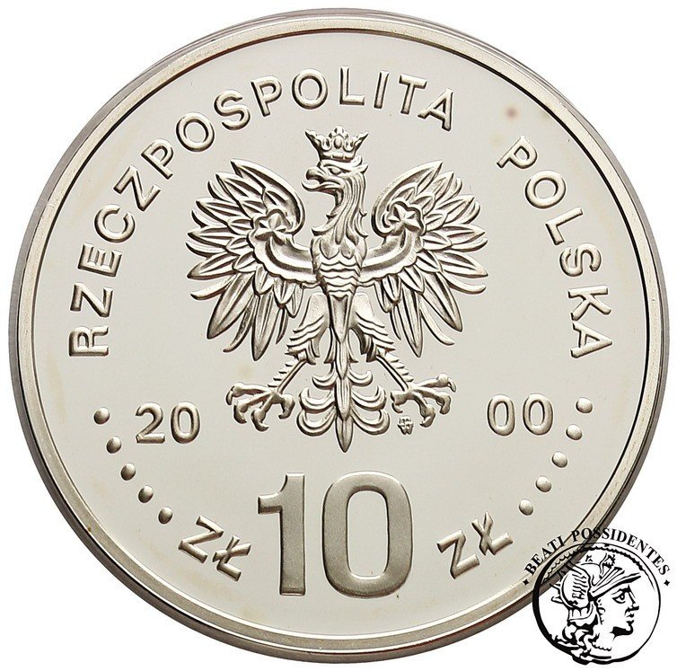 Polska III RP 10 zł 2000 Jan Kazimierz półpostać st.L