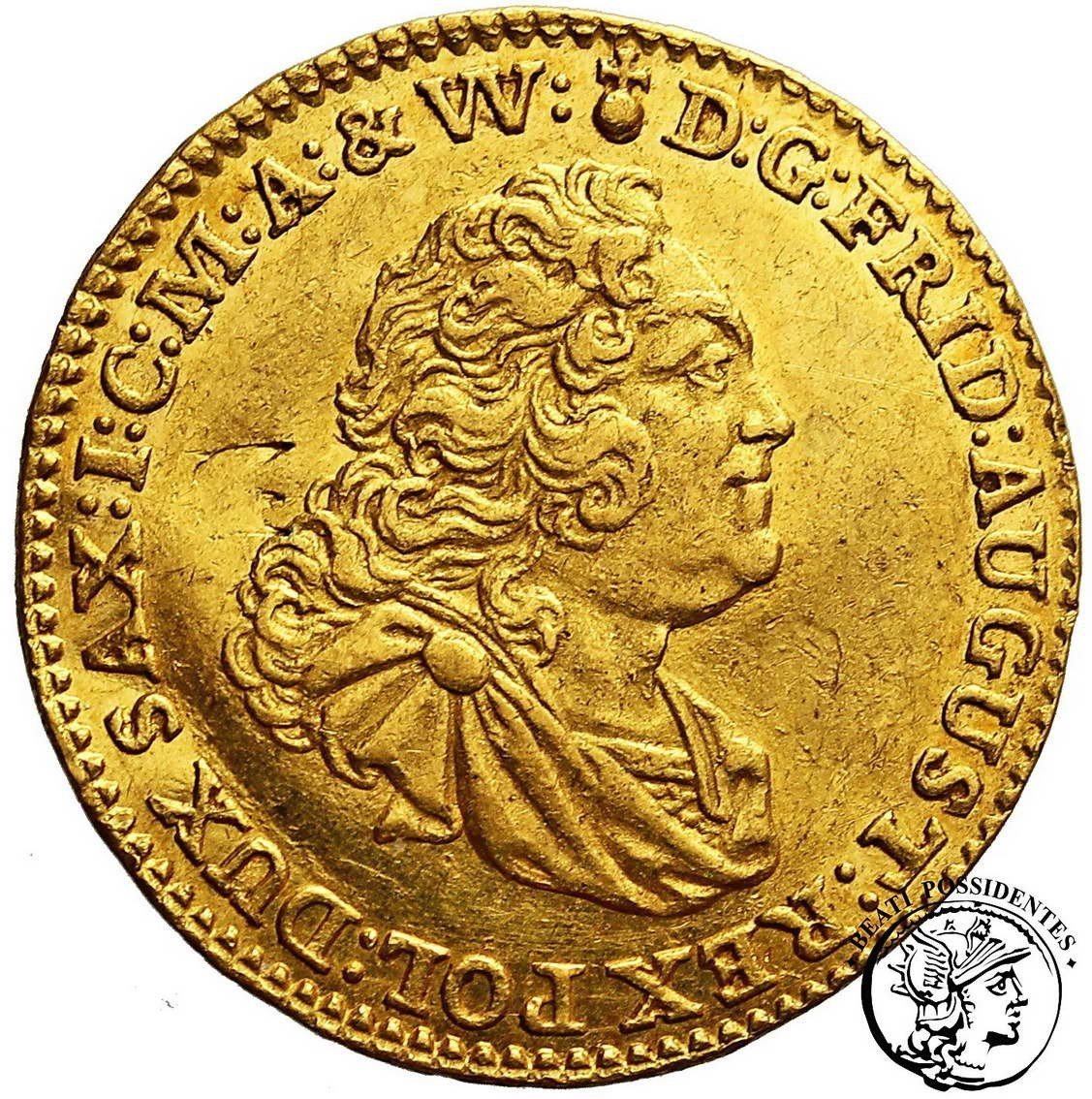 Polska August III Dukat koronny 1751 Lipsk st. 2-