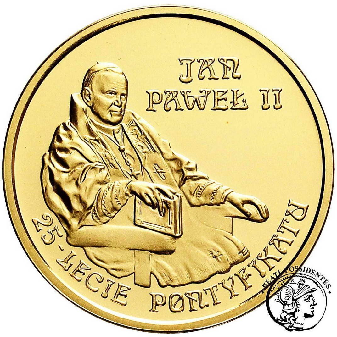 Polska III RP 200 złotych 2003 Jan Paweł II 25 lat Pontyfikatu st.L