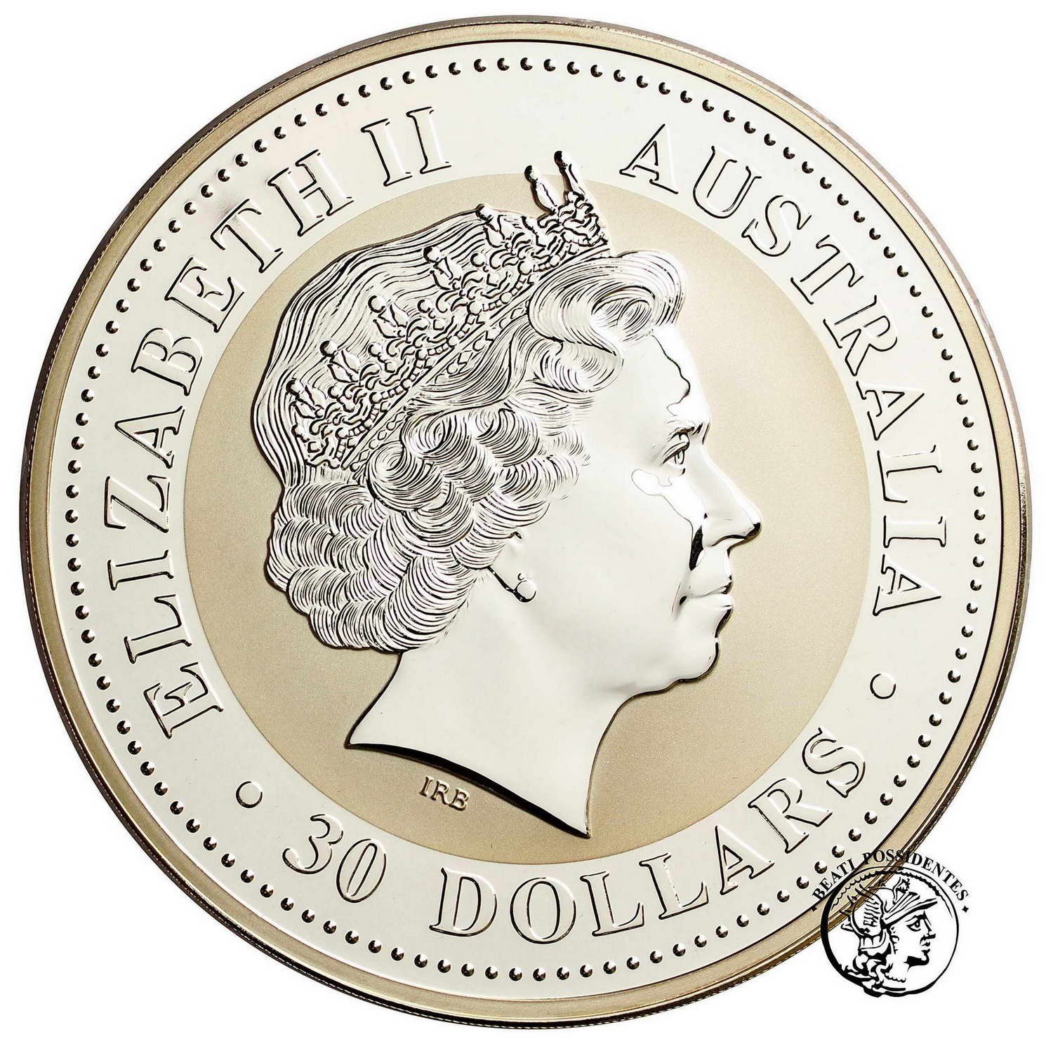 Australia 1 kilo Ag 999 30 $ Dolarów 2007 Rok Świni st.L/L-