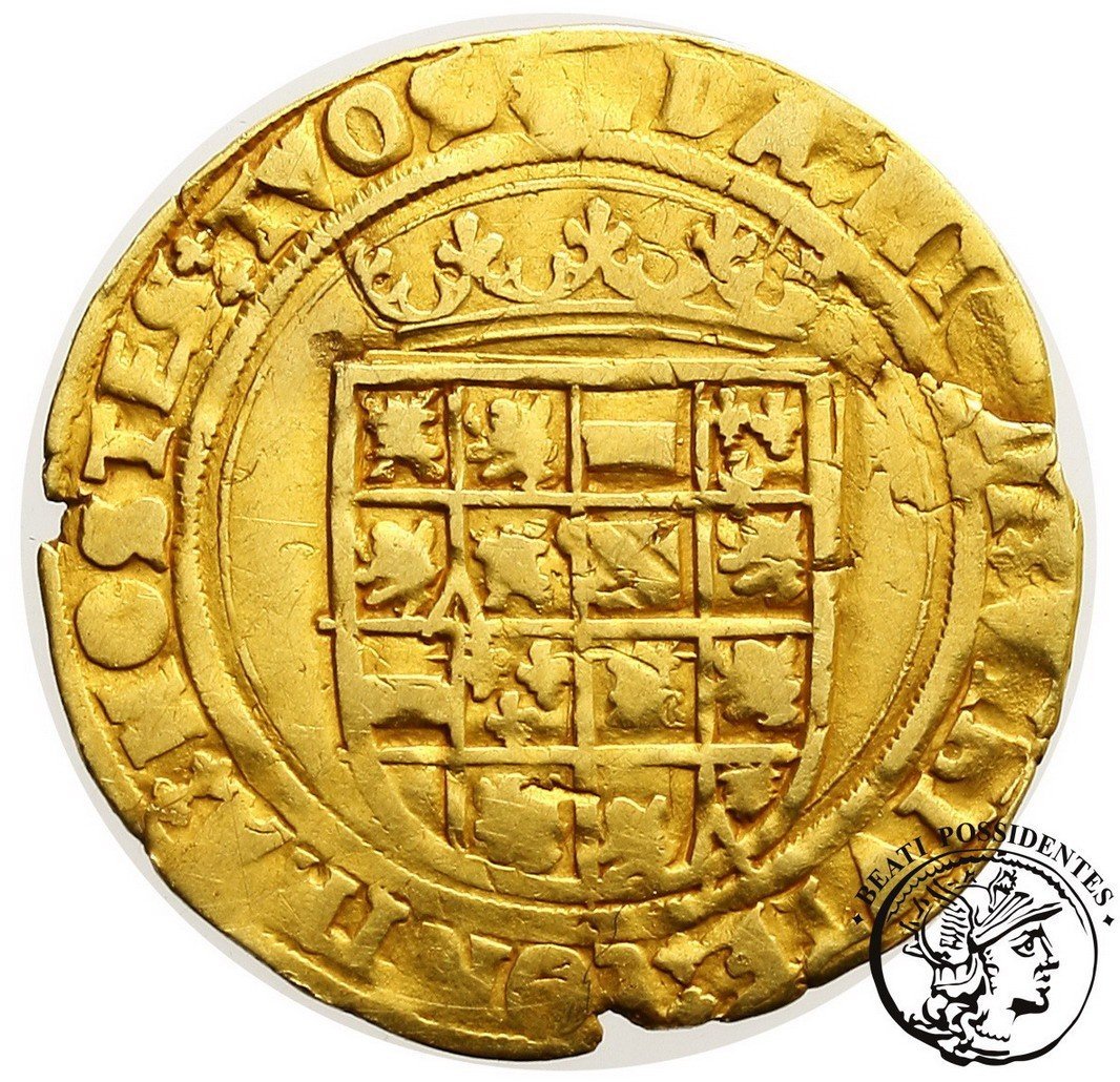 Belgia Brabant (Antwerpia) Karol V (hiszp) (1521-1552) 1 couronne d&#39;or bd