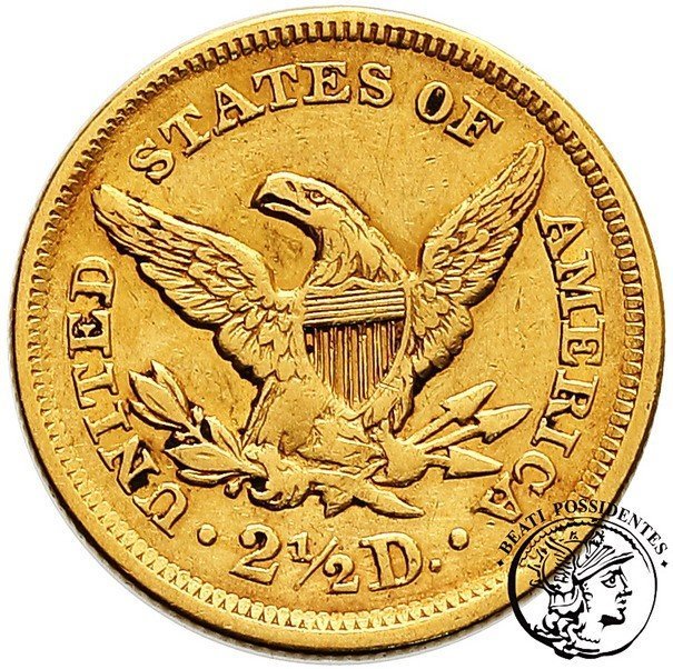 USA 2 1/2 $ dolara 1857 Philadelphia