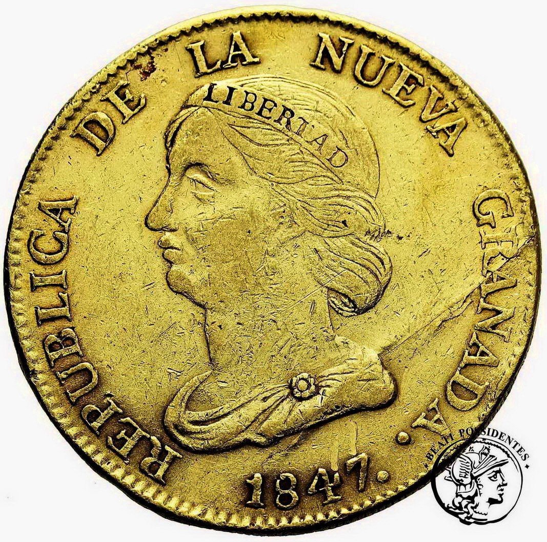 Kolumbia Nowa Grenada 16 Peseos 1847 Bogota St.3