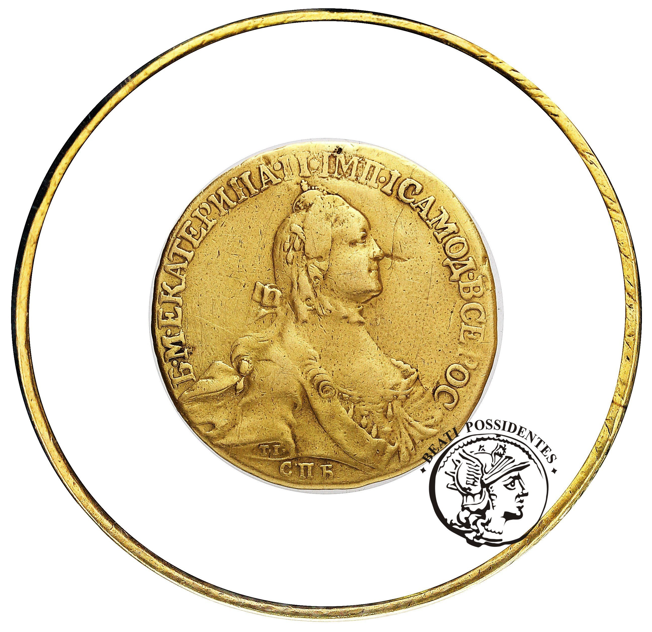 Rosja Katarzyna II 10 Rubli 1764 st.3-
