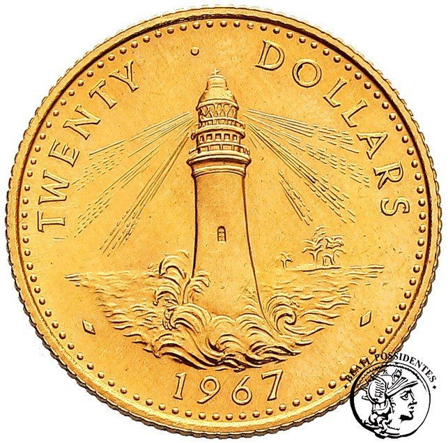 Bahamy Elżbieta II 20 $ Dolarów 1967 st.1/1-