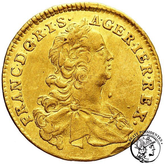 Austria Franciszek Dukat Transylwania / Karlsburg 1757 CA