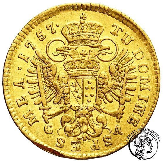 Austria Franciszek Dukat Transylwania / Karlsburg 1757 CA