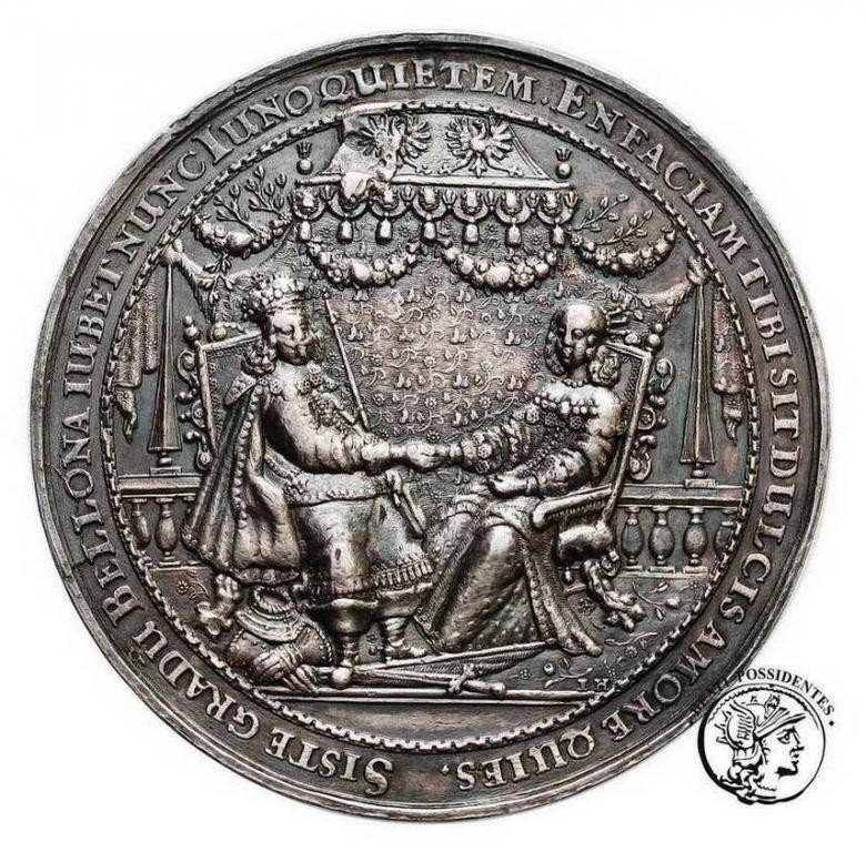 Polska Władysław IV Waza medal zaślubinowy 1646 st. 3