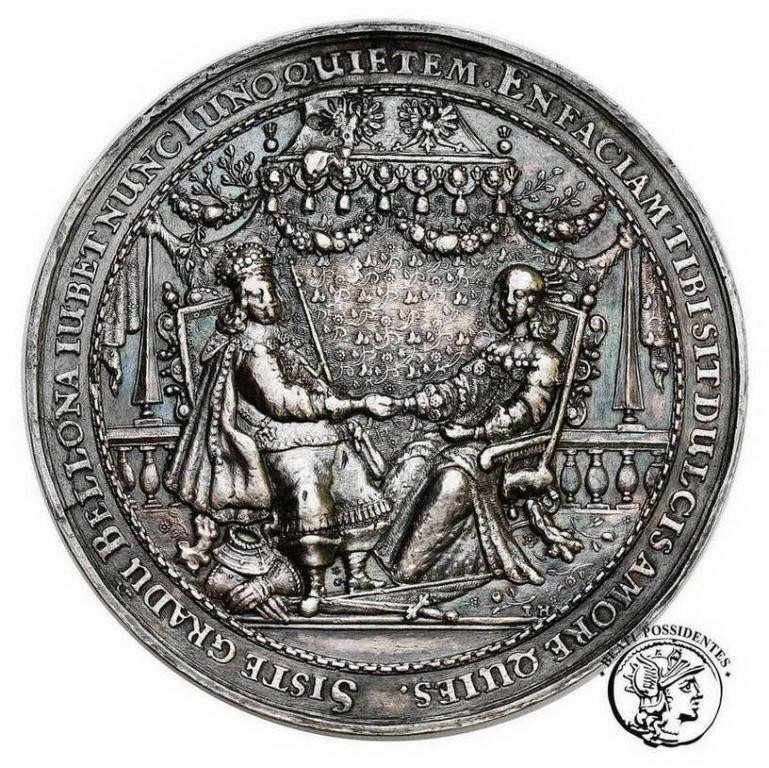 Polska Władysław IV Waza medal zaślubinowy 1646 st. 3